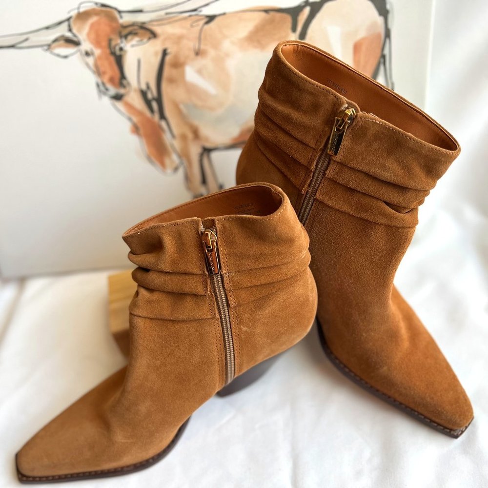 SALE!!!!!New! Vince Camuto Slouched Suede Western Boots